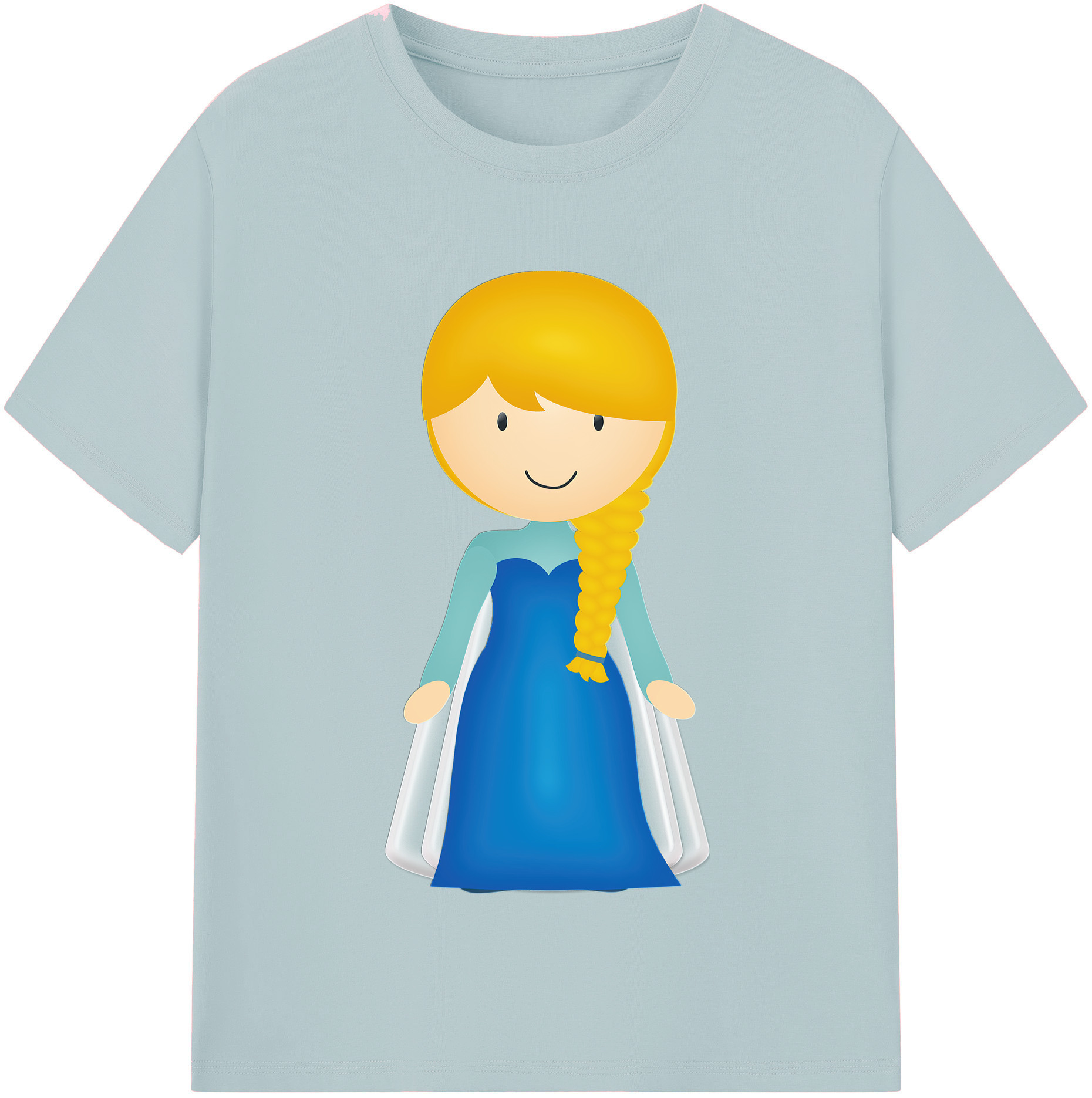 （画像用） アナと雪の女王 アンナ エルサ Frozen Anna Elsa 綿100％半袖Tシャツ（フロントプリント）